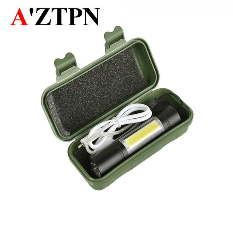 2019 New 2000lm Built In Batttery Mini Flashlight Q5 & Cob Led Zoom Aluminum 4 Modes Torch Rechargeable Lantern Flashlight
2019 New 2000lm Built In Batttery Mini Flashlight Q5 & Cob Led Zoom Aluminum 4 Modes Torch Rechargeable Lantern Flashlight
