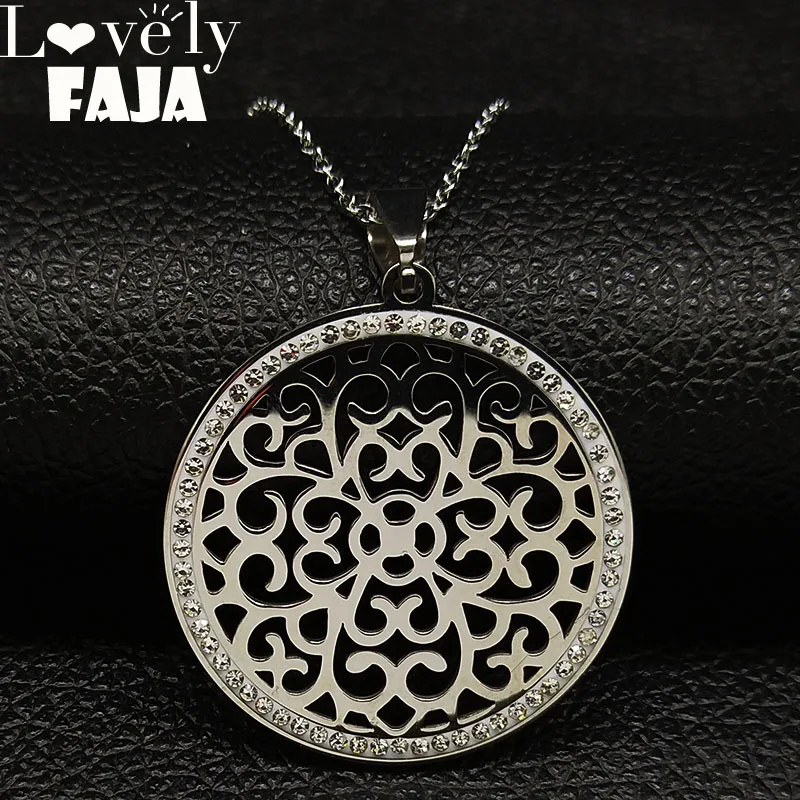 2019 Fashion Flower of Life Crystal Stainless Steel Necklaces Women Silver Color Choker Necklace Jewelry collier femme K77493B
2019 Fashion Flower of Life Crystal Stainless Steel Necklaces Women Silver Color Choker Necklace Jewelry collier femme K77493B