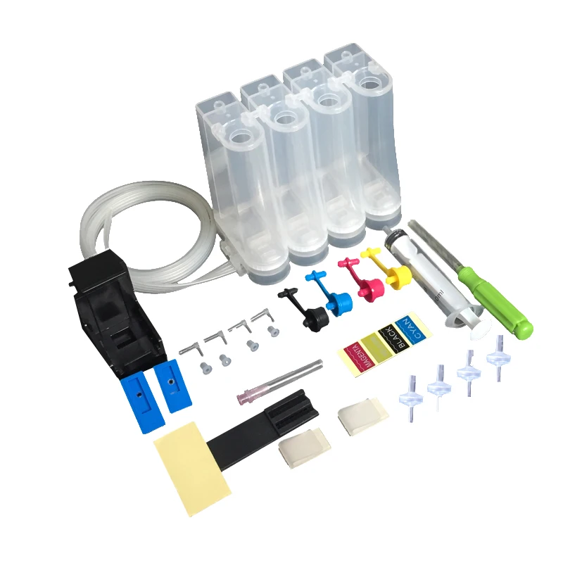 4 Color Continuous Ink Supply System Ciss Ink Kits Replacement for hp 27 28 56 57 60 61 21 22 122 PG240 PGI540 Inkjet Printer
4 Color Continuous Ink Supply System Ciss Ink Kits Replacement for hp 27 28 56 57 60 61 21 22 122 PG240 PGI540 Inkjet Printer