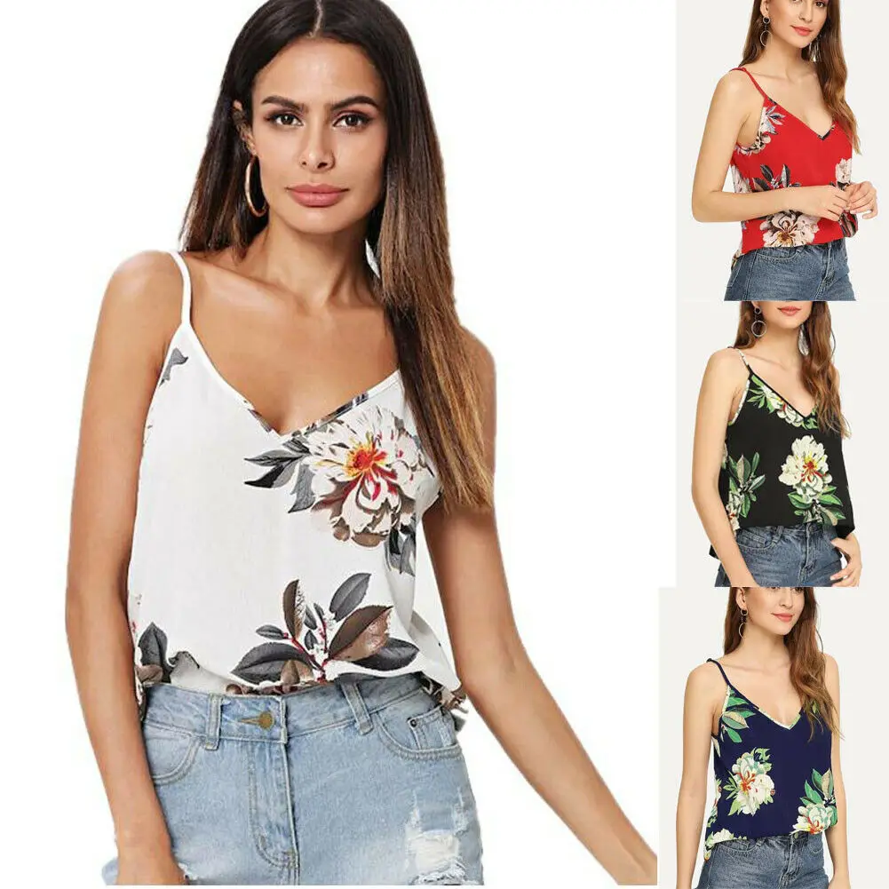 New Women Ladies Fashion Casual Summer Tank Top Sleeveless Loose V Neck Floral Vest Tank Tops Party Clubwear Plus Size 
New Women Ladies Fashion Casual Summer Tank Top Sleeveless Loose V Neck Floral Vest Tank Tops Party Clubwear Plus Size