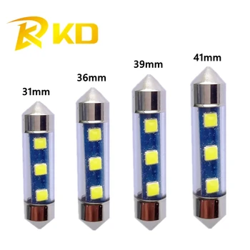 KD 100 PCS Auto Led Light Festoon FT 3030 3SMD Transparent Case LED Light Reading Light Dome Bulb Lights Door Lamp White 12V
KD 100 PCS Auto Led Light Festoon FT 3030 3SMD Transparent Case LED Light Reading Light Dome Bulb Lights Door Lamp White 12V