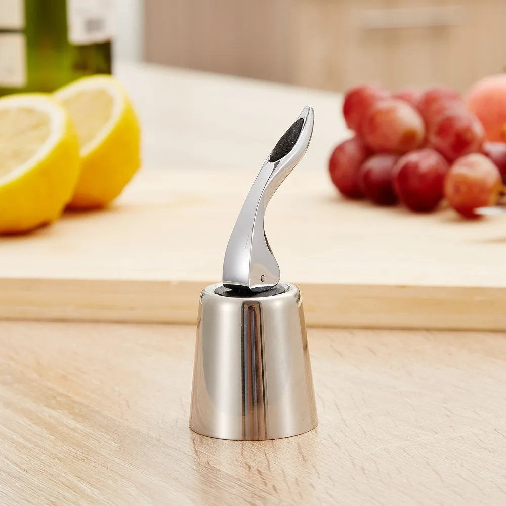Stainless Steel Mirror Light Vacuum Seal Wine Bottle Stopper Reusable Red Wine Bottle stopper Durable Bottle Caps
Stainless Steel Mirror Light Vacuum Seal Wine Bottle Stopper Reusable Red Wine Bottle stopper Durable Bottle Caps