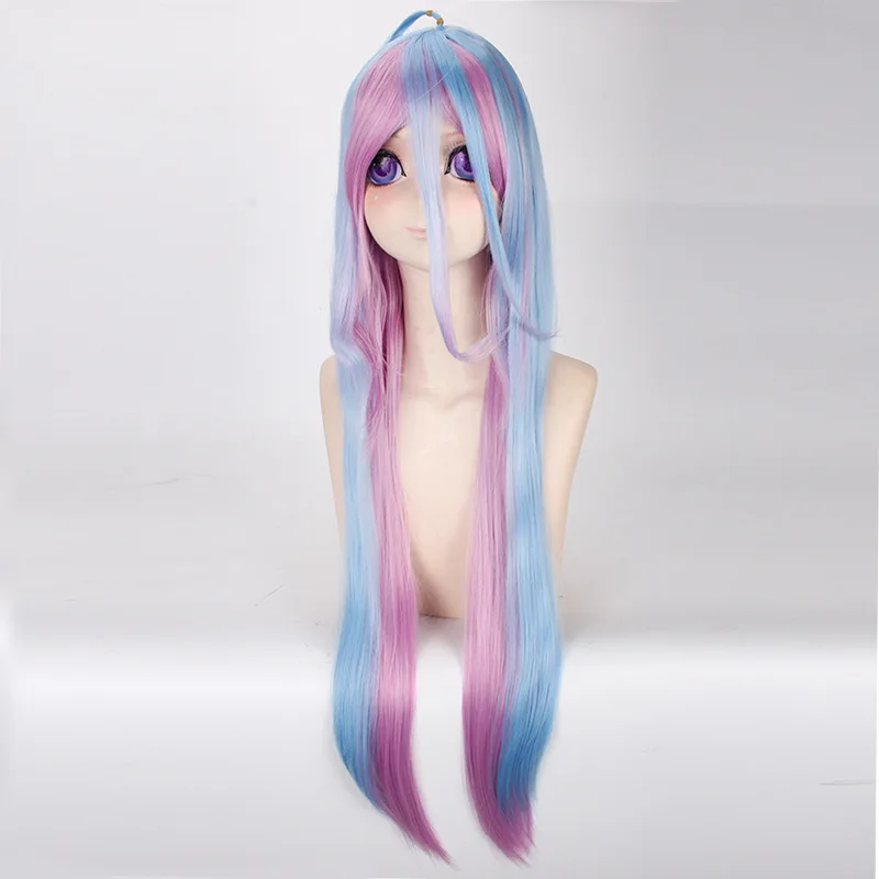 NO GAME NO LIFE Wigs Shiro Cosplay Natural 100cm Long Straight Blue Purple Mix Synthetic Hair For Halloween Party C35380AD
NO GAME NO LIFE Wigs Shiro Cosplay Natural 100cm Long Straight Blue Purple Mix Synthetic Hair For Halloween Party C35380AD