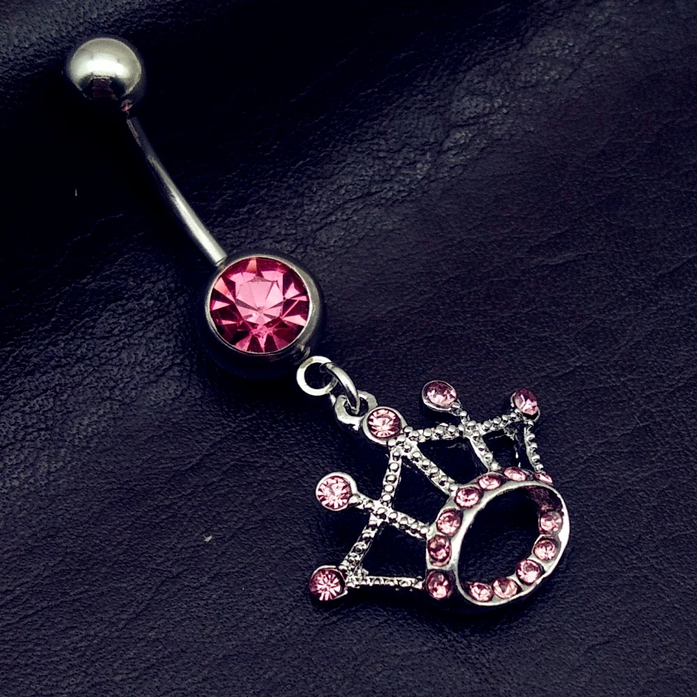 2019 new arrivals Light Pink Tiara Crown Dangle Belly Button Navel Ring Fashion body piercing Jewelry 14 Gauge
2019 new arrivals Light Pink Tiara Crown Dangle Belly Button Navel Ring Fashion body piercing Jewelry 14 Gauge