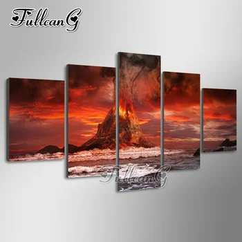 FULLCANG 5pcs diy diamond painting "volcanic eruption landscape" full drill cross stitch mosaic embroidery multi-picture G1202
FULLCANG 5pcs diy diamond painting "volcanic eruption landscape" full drill cross stitch mosaic embroidery multi-picture G1202
