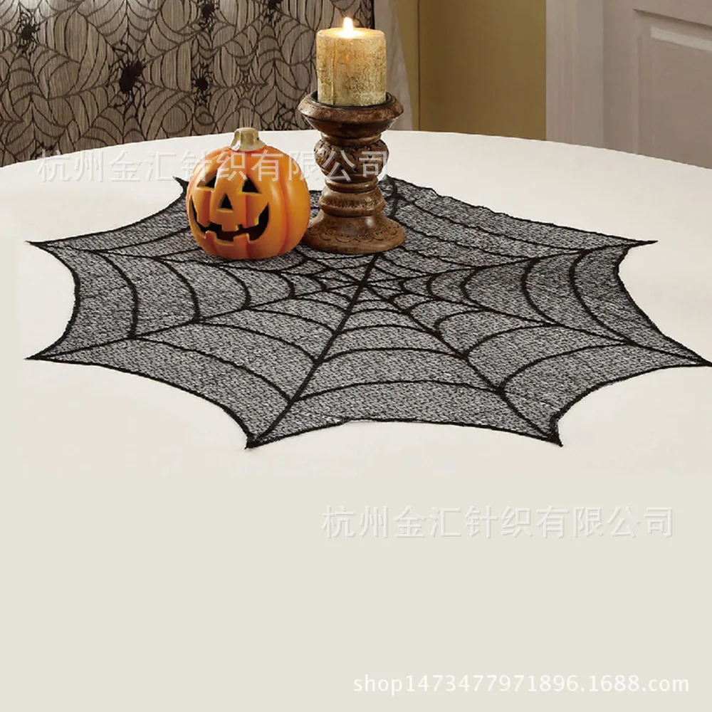 Black Spider TableCloth Halloween Lace 30 inches Tea Table Cloth Table Cover American Halloween Home Protection Decoration
Black Spider TableCloth Halloween Lace 30 inches Tea Table Cloth Table Cover American Halloween Home Protection Decoration
