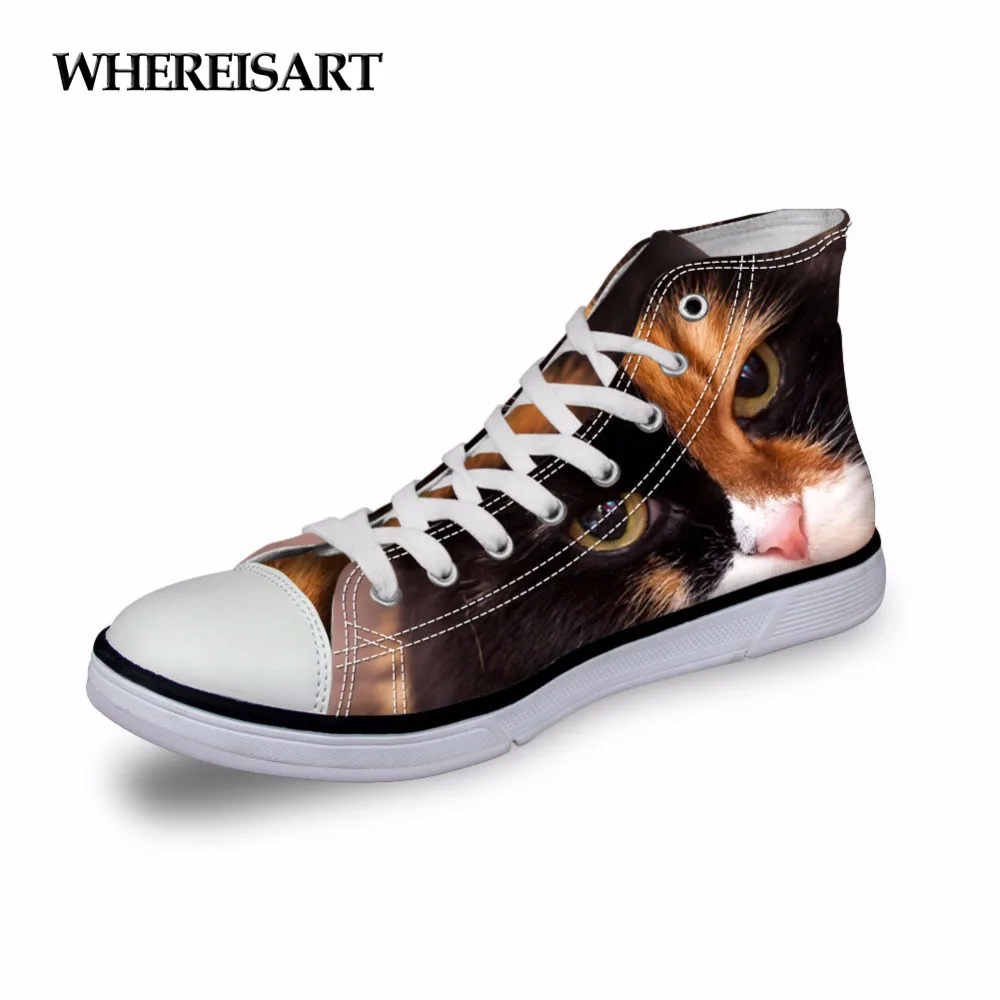 WHEREISART Fashion Women Shoes 2019 Spring Girls High Top Canvas Sneakers Vulcanized Pets Cats Animals Print Outdoor Footwear
WHEREISART Fashion Women Shoes 2019 Spring Girls High Top Canvas Sneakers Vulcanized Pets Cats Animals Print Outdoor Footwear