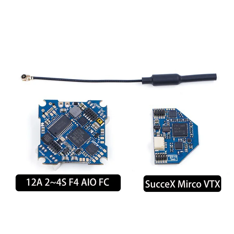 iFlight SucceX F4 Whoop Flight Controller 2-4S 12A AIO Board with OSD Blackbox FLASH 8MB+25/100/200mW VTX FPV transmitter
iFlight SucceX F4 Whoop Flight Controller 2-4S 12A AIO Board with OSD Blackbox FLASH 8MB+25/100/200mW VTX FPV transmitter