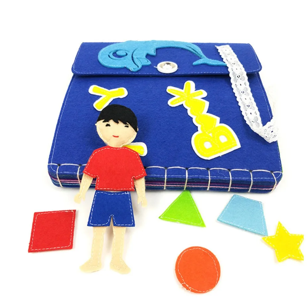 Montessori Baby Books Early Education Book For Children Non-woven Cloth Diy Material Package Manual 3D Cloth Book
Montessori Baby Books Early Education Book For Children Non-woven Cloth Diy Material Package Manual 3D Cloth Book