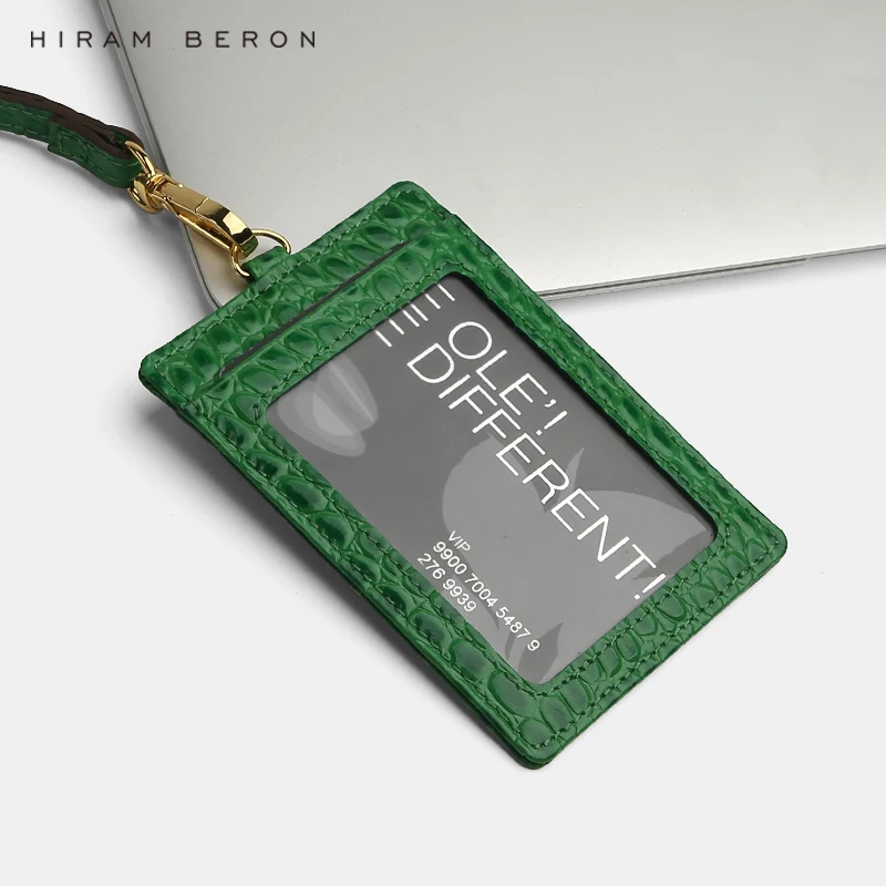 Hiram Beron Custom Name Service Name tag Card Holder lanyard ID holder retractable embossed crocodile pattern cow leather
Hiram Beron Custom Name Service Name tag Card Holder lanyard ID holder retractable embossed crocodile pattern cow leather