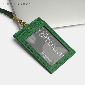 Hiram Beron Custom Name Service Name tag Card Holder lanyard ID holder retractable embossed crocodile pattern cow leather
Hiram Beron Custom Name Service Name tag Card Holder lanyard ID holder retractable embossed crocodile pattern cow leather