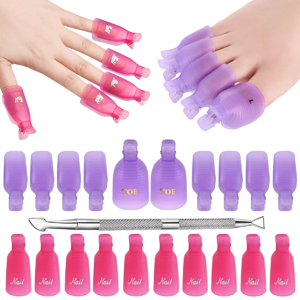 Makartt Gel Nail Polish Remover Clips Kit with Resuable Finger and Toenail Acrylic Nail Removal Clips Nail Scraper for Nails
Makartt Gel Nail Polish Remover Clips Kit with Resuable Finger and Toenail Acrylic Nail Removal Clips Nail Scraper for Nails