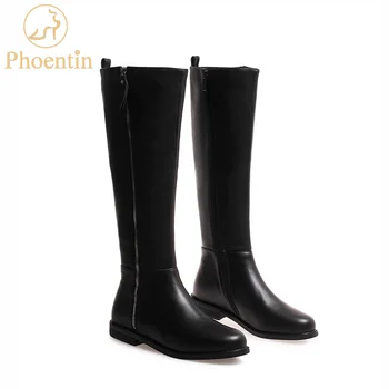 Phoentin black knee high boots women genuine leather 2019 flat heels riding boots both size zippers fashion ladies shoes FT561
Phoentin black knee high boots women genuine leather 2019 flat heels riding boots both size zippers fashion ladies shoes FT561