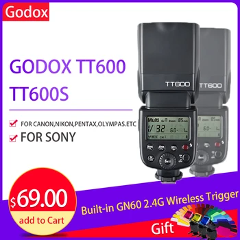 Godox TT600 TT600S Builtin GN60 2.4G Wireless Trigger System Flash Speedlite for Canon Nikon Sony Pentax Olympus Fujifilm Camera
Godox TT600 TT600S Builtin GN60 2.4G Wireless Trigger System Flash Speedlite for Canon Nikon Sony Pentax Olympus Fujifilm Camera