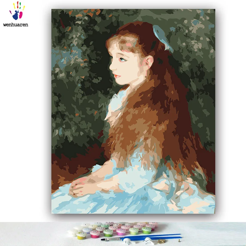 DIY colorings pictures by numbers with colors little girl Little Irene picture drawing painting by numbers framed Home
DIY colorings pictures by numbers with colors little girl Little Irene picture drawing painting by numbers framed Home