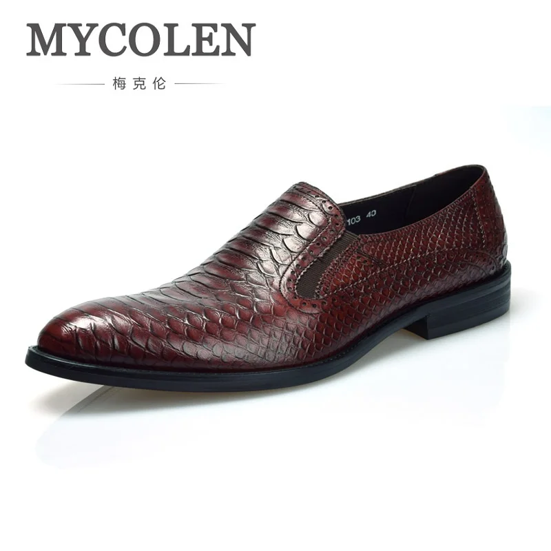 MYCOLEN New High Grade Leather Snake leather Men Shoes Business Formal Men Shoes Comfortable Brand Men Wedding Shoes sepatu pria
MYCOLEN New High Grade Leather Snake leather Men Shoes Business Formal Men Shoes Comfortable Brand Men Wedding Shoes sepatu pria