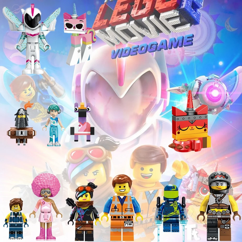 Legoings Movie 2 1 Emmet Figures Wyldstyle Anime Mayhem Rex Melody Disco Unikitty Sharkira Metalbeard Children Kids Gifts Toys
Legoings Movie 2 1 Emmet Figures Wyldstyle Anime Mayhem Rex Melody Disco Unikitty Sharkira Metalbeard Children Kids Gifts Toys