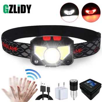 Super bright LED Headlamp Built-in inductive sensor rechargeable LED headlight with USB charging cable For running, fishing, etc
Super bright LED Headlamp Built-in inductive sensor rechargeable LED headlight with USB charging cable For running, fishing, etc