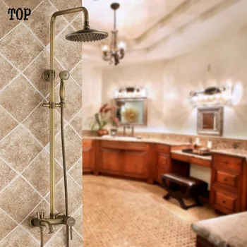 Luxury Antique rainshower set bathroom shower showerhead suit Copper bathroom shower faucet hot and cold shower
Luxury Antique rainshower set bathroom shower showerhead suit Copper bathroom shower faucet hot and cold shower
