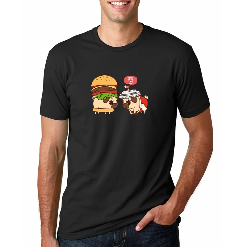 Funny Pugs Burger T Shirt men Pugs stack T-shirt camiseta mujer manga larga anime animal printed tshirt hamburger Tops king Tees
Funny Pugs Burger T Shirt men Pugs stack T-shirt camiseta mujer manga larga anime animal printed tshirt hamburger Tops king Tees