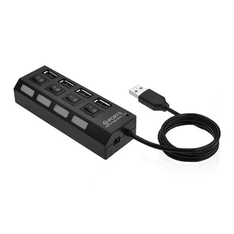 USB4 port 2 Splitter with switch HUB 4-hole Independent switch HUB USB2.0 hub Multifunction
USB4 port 2 Splitter with switch HUB 4-hole Independent switch HUB USB2.0 hub Multifunction