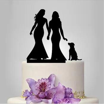 2017 Real Rushed Acrylic Lesbian And Dog Wedding Cake Topper/Wedding Stand/Wedding Decoration Wedding Cake Accessories
2017 Real Rushed Acrylic Lesbian And Dog Wedding Cake Topper/Wedding Stand/Wedding Decoration Wedding Cake Accessories