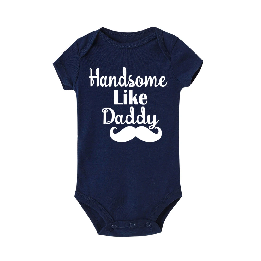 Handsome like daddy print Cute Newborn Baby boy Romper Clothes Infant Bebes Girls Baby Rompers Jumpsuit One Pieces Sunsuit
Handsome like daddy print Cute Newborn Baby boy Romper Clothes Infant Bebes Girls Baby Rompers Jumpsuit One Pieces Sunsuit