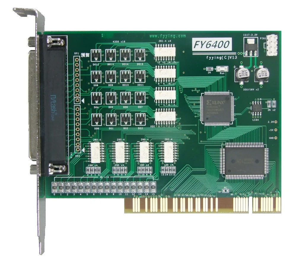 Изоляционный Переключатель шины FY6400PCI/цифровая/IO карта управления 32 вход и выход