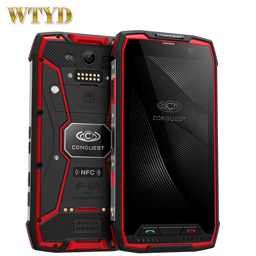 Conquest S11 IP68 Waterproof 4G Mobile Phone Andorid 7.0 6GB 128GB Octa core Smartphone Dual SIM 5.0" 1080P NFC Smartphone
Conquest S11 IP68 Waterproof 4G Mobile Phone Andorid 7.0 6GB 128GB Octa core Smartphone Dual SIM 5.0" 1080P NFC Smartphone