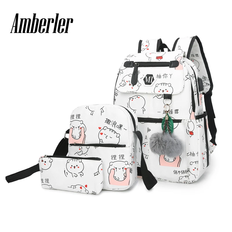 Amberler Canvas Women Backpack Ladies Printed Travel School Backpacks For Teenage Girls High Quality Large Capacity Laptop Bags
Amberler Canvas Women Backpack Ladies Printed Travel School Backpacks For Teenage Girls High Quality Large Capacity Laptop Bags