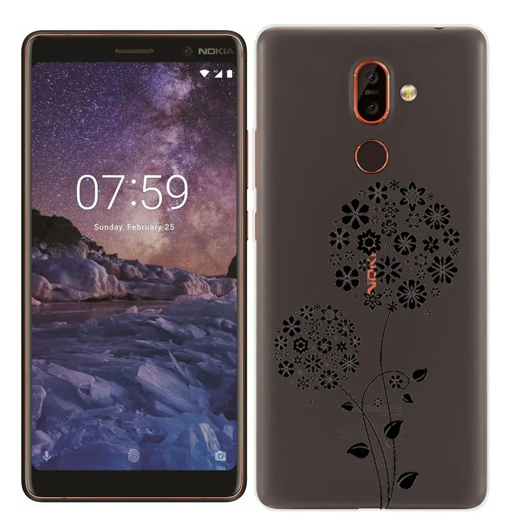 Soft TPU Case for Nokia 7 Plus Smart Back Cover for Nokia 3 5 6 7 8 Painted ShockProof Fundas for Nokia 2.1 3.1 5.1 6.1 Silicone (17)