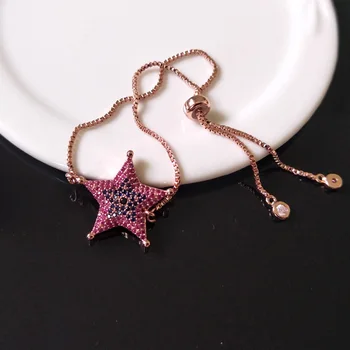 5Pcs Turkish Style star Double Bails Connector,Micro pave CZ zircon Charms,adjustable chain bracelet Jewelry for women BG100
5Pcs Turkish Style star Double Bails Connector,Micro pave CZ zircon Charms,adjustable chain bracelet Jewelry for women BG100