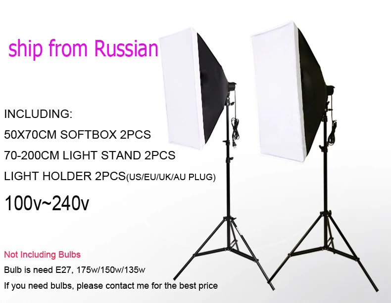 Ship From Russian single lamp softbox photo light softbox set photographic equipment Photo Studio light stand kit tripod kit
Ship From Russian single lamp softbox photo light softbox set photographic equipment Photo Studio light stand kit tripod kit