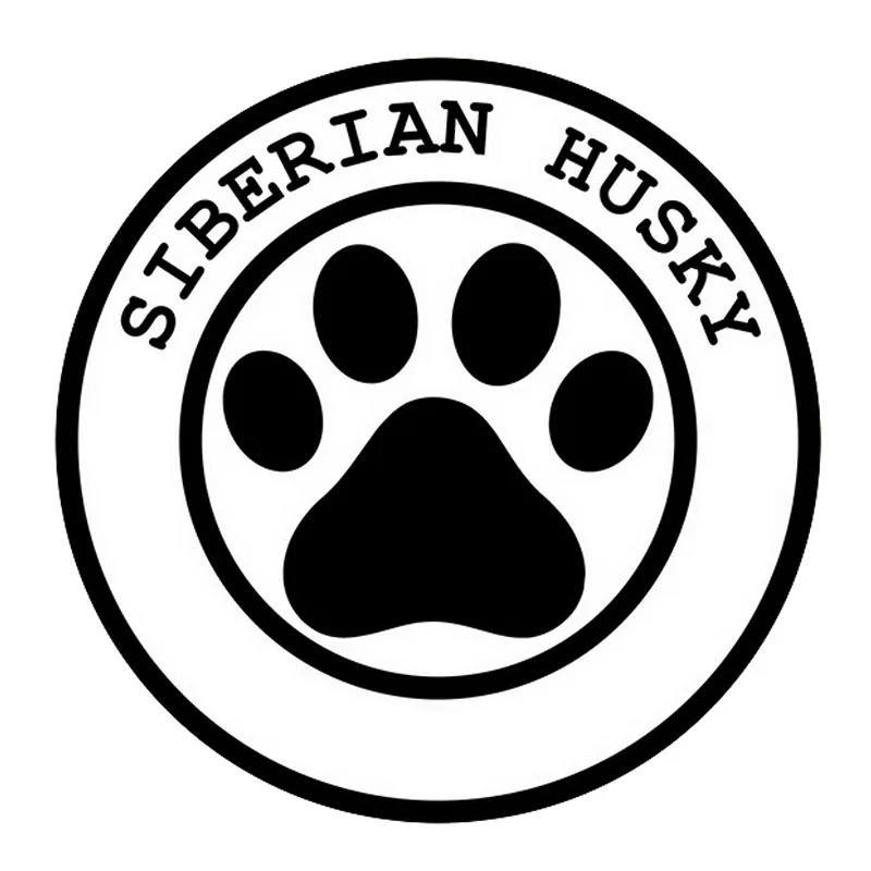 13*13CM SIBERIAN HUSKY PAW PRINT Car Stickers Motorcycle Decals Car Styling Black/Silver C1-0116
13*13CM SIBERIAN HUSKY PAW PRINT Car Stickers Motorcycle Decals Car Styling Black/Silver C1-0116