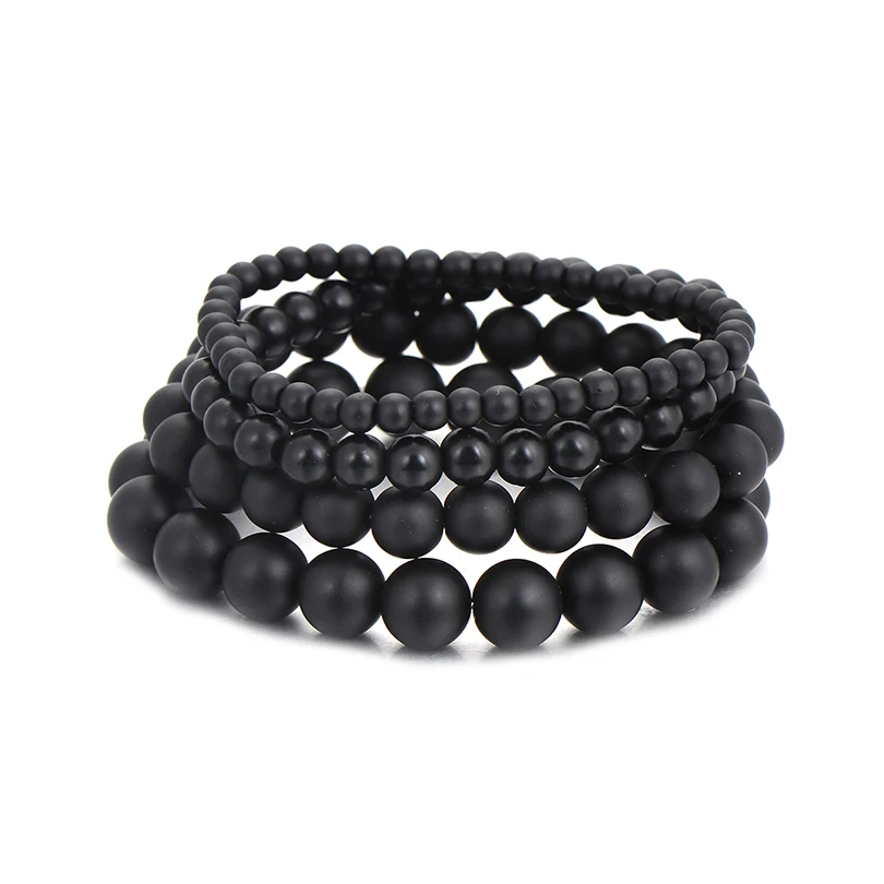 Vintage Natural Stone Strand Bracelet For Women Men 4/6/8/10mm Black Matte Beaded Yoga Bracelets Pulseira Masculina Hot Sale
Vintage Natural Stone Strand Bracelet For Women Men 4/6/8/10mm Black Matte Beaded Yoga Bracelets Pulseira Masculina Hot Sale