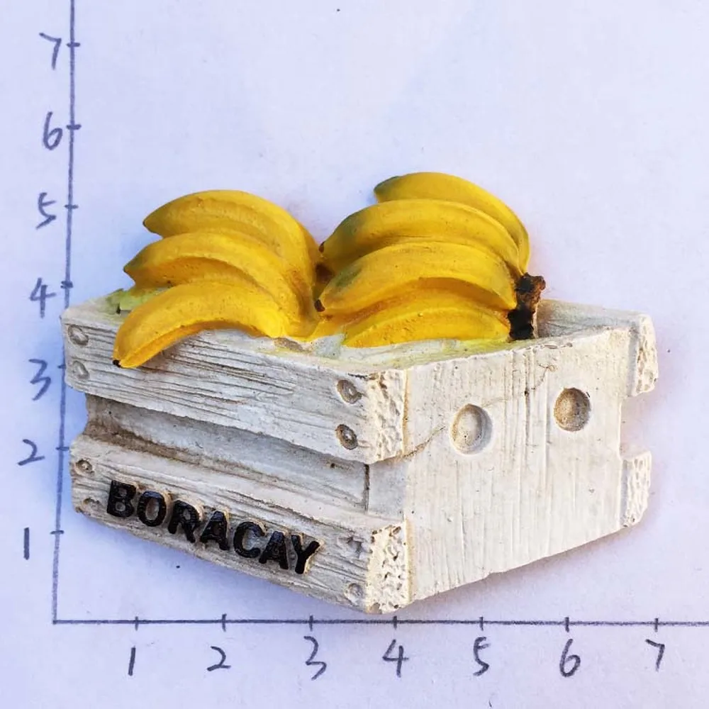 NEW Arrival Philippine Boracay Fridge Magnets 3D Resin Hand-painted Banana Travel Tourism Souvenirs
NEW Arrival Philippine Boracay Fridge Magnets 3D Resin Hand-painted Banana Travel Tourism Souvenirs