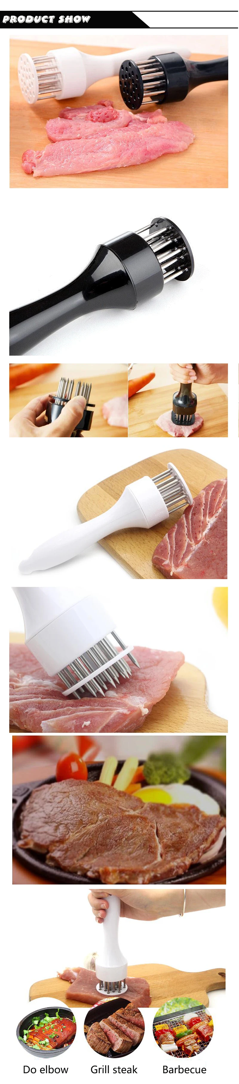 Professional Stainless Steel Needle Meat Tenderizer Steak
