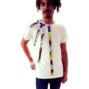 Fashion Mans Africa Festive Clothing Dashiki Clothes African Print Tops Short Sleeve Print And White Cotton Patchwork T-shirt
Fashion Mans Africa Festive Clothing Dashiki Clothes African Print Tops Short Sleeve Print And White Cotton Patchwork T-shirt