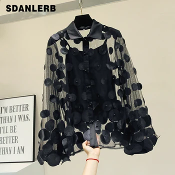 Shirt Lady 2019 Spring Summer French Hepburn Style Hollowed Out 3d Flower Beaded Shirts Blouse Female Fashion Blouses Tops Blusa
Shirt Lady 2019 Spring Summer French Hepburn Style Hollowed Out 3d Flower Beaded Shirts Blouse Female Fashion Blouses Tops Blusa