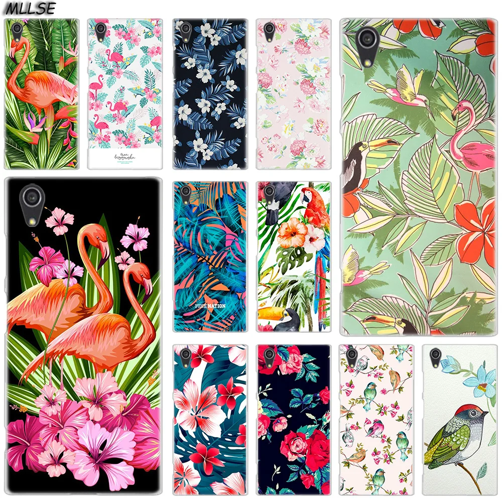 

MLLSE Tropical Bird Floral Fashion Case Cover for Sony Xperia X XA XA1 XA2 Plus XA3 XZ XZ1 XZ2 XZ3 XZ4 Compact L1 L2 L3 Cover