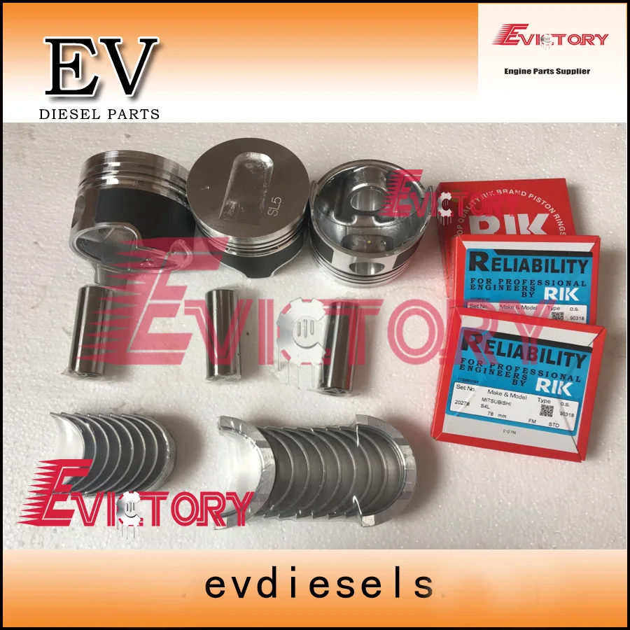 For Mitsubhshi S3L engine rebuild kit S3L2 piston +piston ring full engine gasket crankshaft & con rod bearing
For Mitsubhshi S3L engine rebuild kit S3L2 piston +piston ring full engine gasket crankshaft & con rod bearing