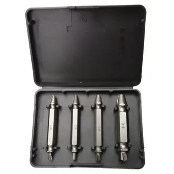 4pc HSS Double Ended Damaged Screw Extract Broken Breakage Heads Crew Extractors Wood Bolts Remover Extract Drill Tool
4pc HSS Double Ended Damaged Screw Extract Broken Breakage Heads Crew Extractors Wood Bolts Remover Extract Drill Tool