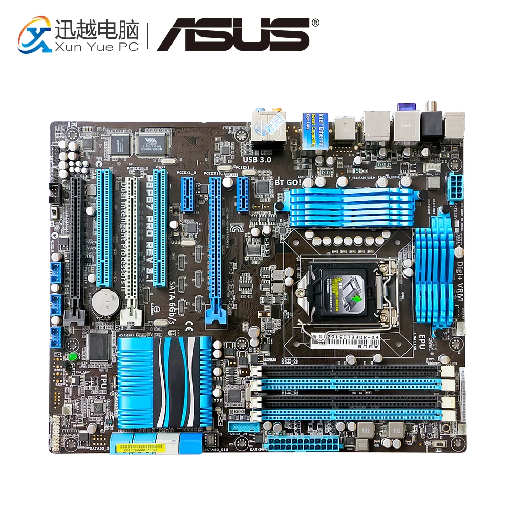Asus P8P67 PRO REV 3.1 Desktop Motherboard P67 Socket LGA 1155 i3 i5 i7 DDR3 32G SATA3 USB3.0 ATX
Asus P8P67 PRO REV 3.1 Desktop Motherboard P67 Socket LGA 1155 i3 i5 i7 DDR3 32G SATA3 USB3.0 ATX