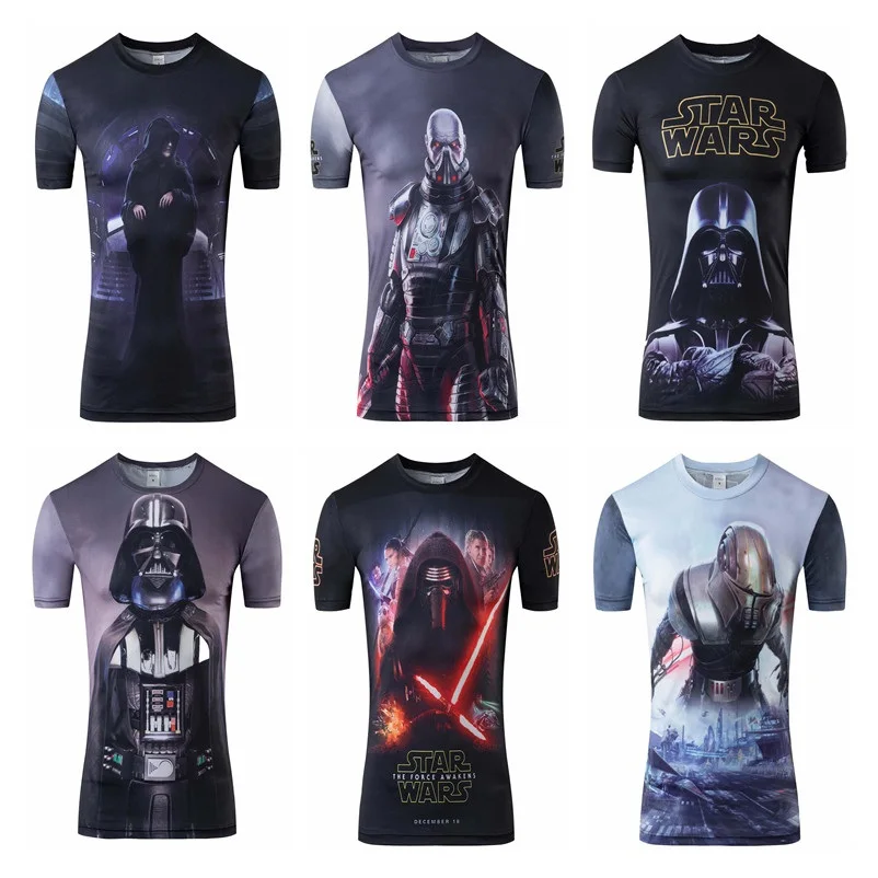 Star Wars Tshirts 2017 New Camisetas Hombre Novelty Men T-Shirt 3D Print shirt Tops O-Neck Short Sleeve Male Funny Tees T Shirt
Star Wars Tshirts 2017 New Camisetas Hombre Novelty Men T-Shirt 3D Print shirt Tops O-Neck Short Sleeve Male Funny Tees T Shirt