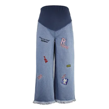 MAGGIE'S WALKER Maternity Pants Jeans Pregnant Women Embroidered Wide Leg Straight Denim Pants Maternity High Waisted Jeans
MAGGIE'S WALKER Maternity Pants Jeans Pregnant Women Embroidered Wide Leg Straight Denim Pants Maternity High Waisted Jeans