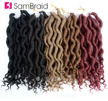 SAMBRAID Faux Curly Locs Crochet Hair Synthetic Hair Crochet Braiding Hair Extensions 12 Inch For Black Women
SAMBRAID Faux Curly Locs Crochet Hair Synthetic Hair Crochet Braiding Hair Extensions 12 Inch For Black Women