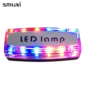 

Smuxi Rechargeable Red and blue Strobe Shoulder Lights Shoulder Clip Type Flasher Safety Warning Lights Indicator Light