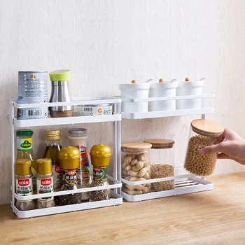 Kitchen Iron Shelf Double Layer Spices Storage Rack Shelves Stand Seasoning Jar Shelf Oraginer Kitchen Accessories
Kitchen Iron Shelf Double Layer Spices Storage Rack Shelves Stand Seasoning Jar Shelf Oraginer Kitchen Accessories