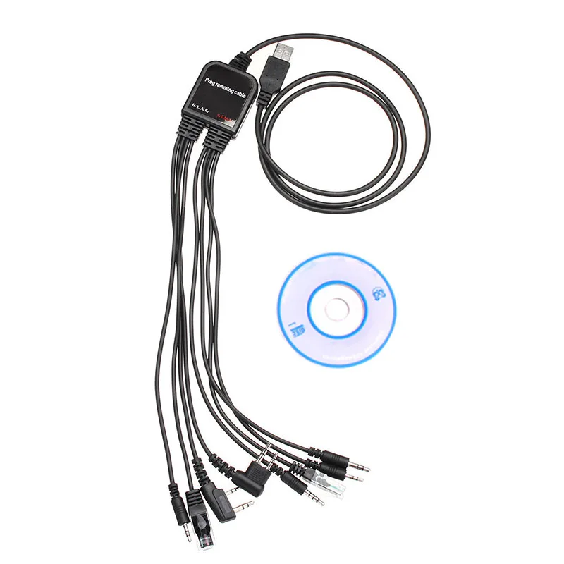 Multifunction 8 in 1 USB Programming Cable for kenwood baofeng motorola yaesu for icom Handy walkie talkie car radio CD Software
Multifunction 8 in 1 USB Programming Cable for kenwood baofeng motorola yaesu for icom Handy walkie talkie car radio CD Software