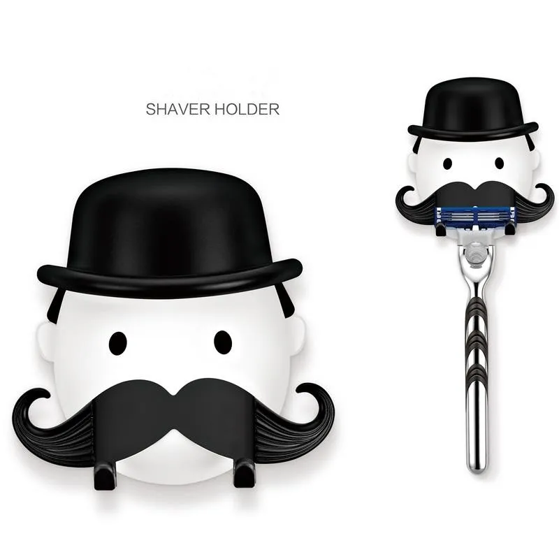 Black Beard Shaving Rack Shaver Storage Suction Razor Plastic Wall Mounted Hook Bathroom Tool Hoom Organizer Accessories
Black Beard Shaving Rack Shaver Storage Suction Razor Plastic Wall Mounted Hook Bathroom Tool Hoom Organizer Accessories